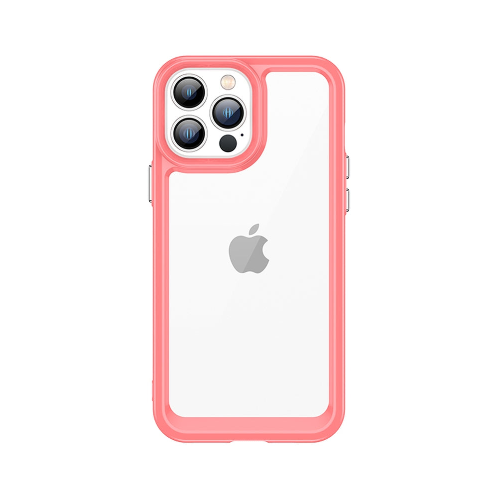 Outer Space Case Case for iPhone 12 Pro Max Hard Cover med Gel Frame Red
