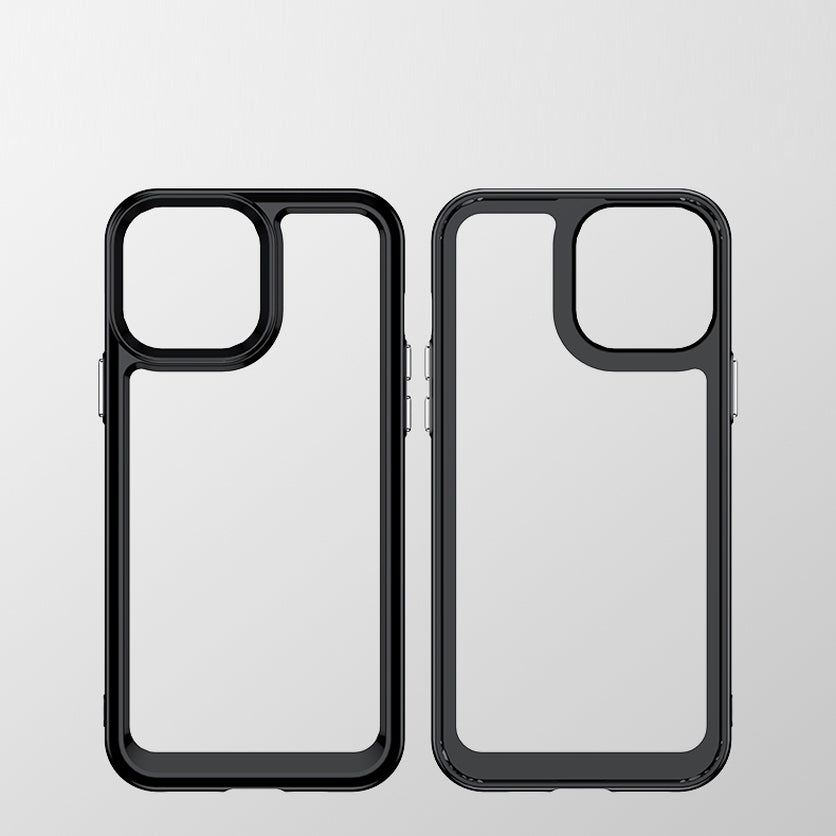 Outer Space Case Case for iPhone 12 Pro Max Hard Cover med Gel Frame Red