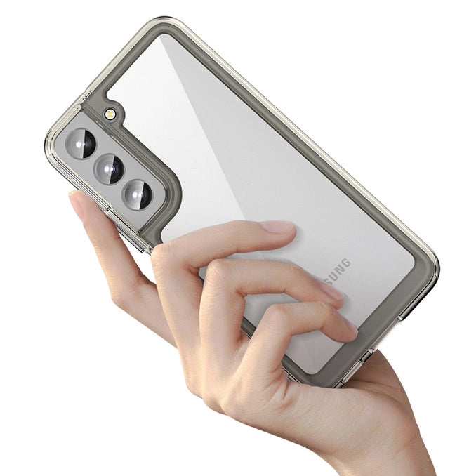 Outer Space Case Cover til Samsung Galaxy S22 + (S22 Plus) Hard Cover med Gel Frame Blue