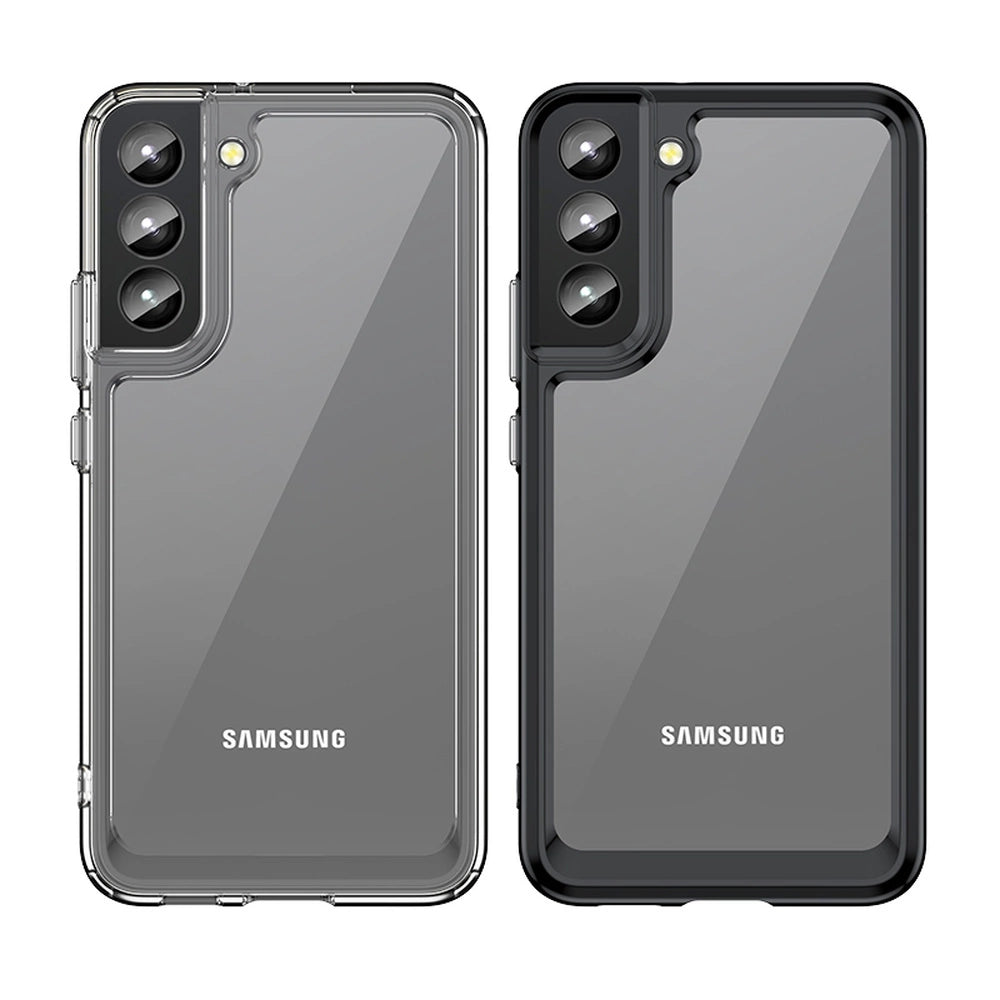 Udendørs rumkasse Kasse til Samsung Galaxy S22 + (S22 Plus) Hardcover med Gel Frame Transparent