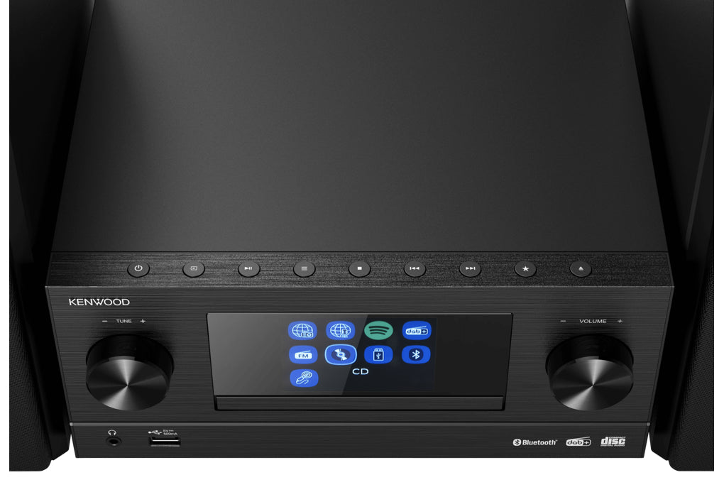 Kenwood M-9000S-B smart micro HiFi system, sort