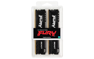 Kingston Technology FURY Beast 64GB 3200MT/s DDR4 CL16 DIMM (Sæt med 2) Black