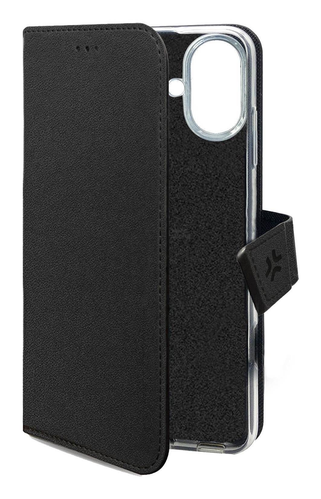 Celly WALLY mobiltelefon etui 16 cm (6.3") Tegnebogsetui Sort