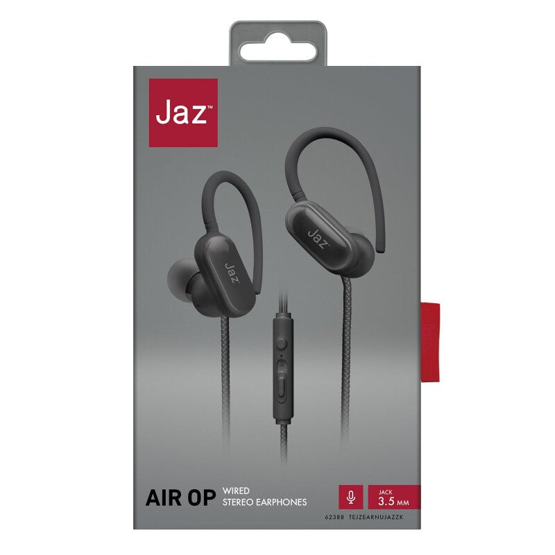 SBS TEJZEARNUJAZZK hovedtelefoner/headset Ledningsført Ørekrog, I ørerne Opkald/musik Sort