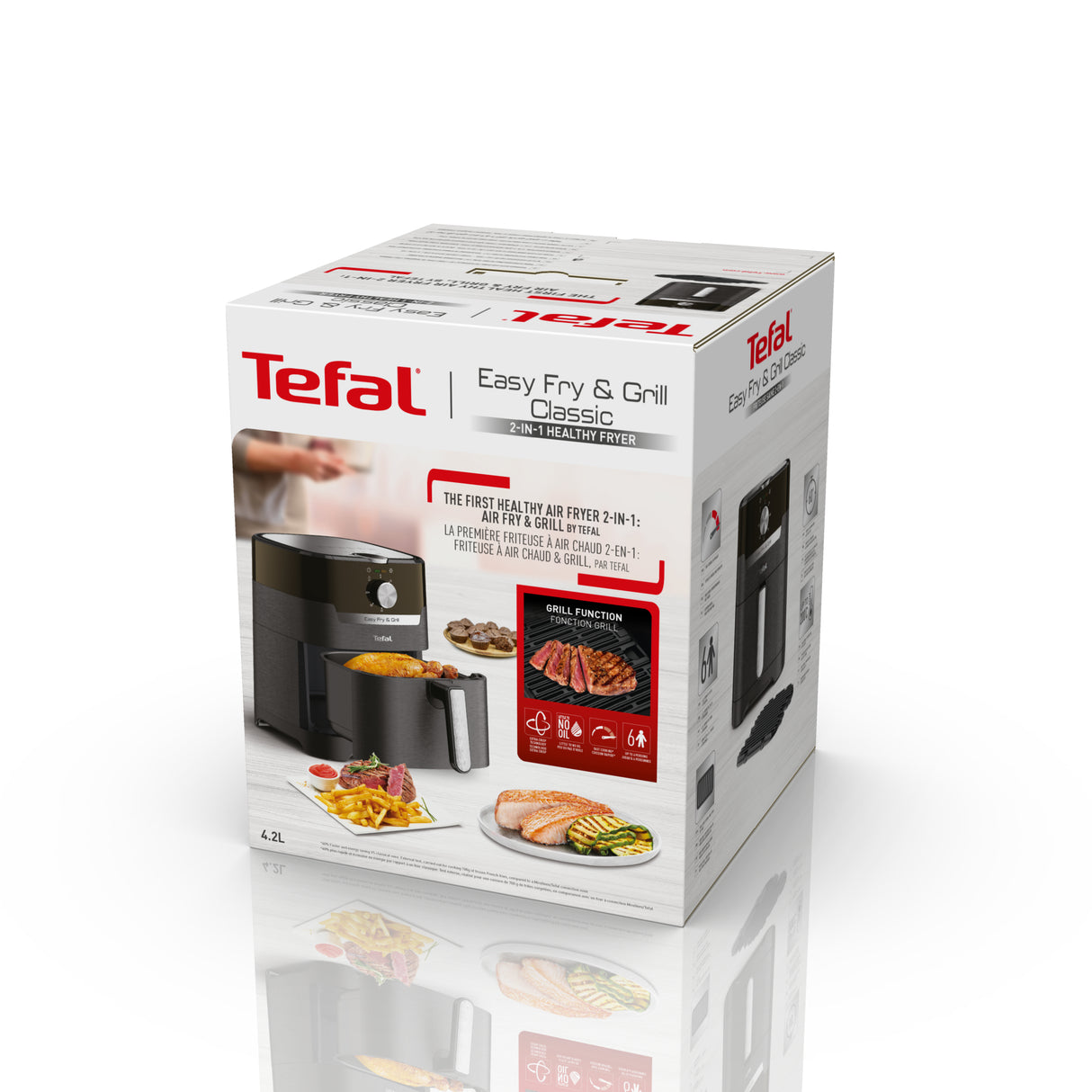 TEFAL Fryer Easy Fry and Grill EY501815 Power 1550 W Capacity 4.2 L Black