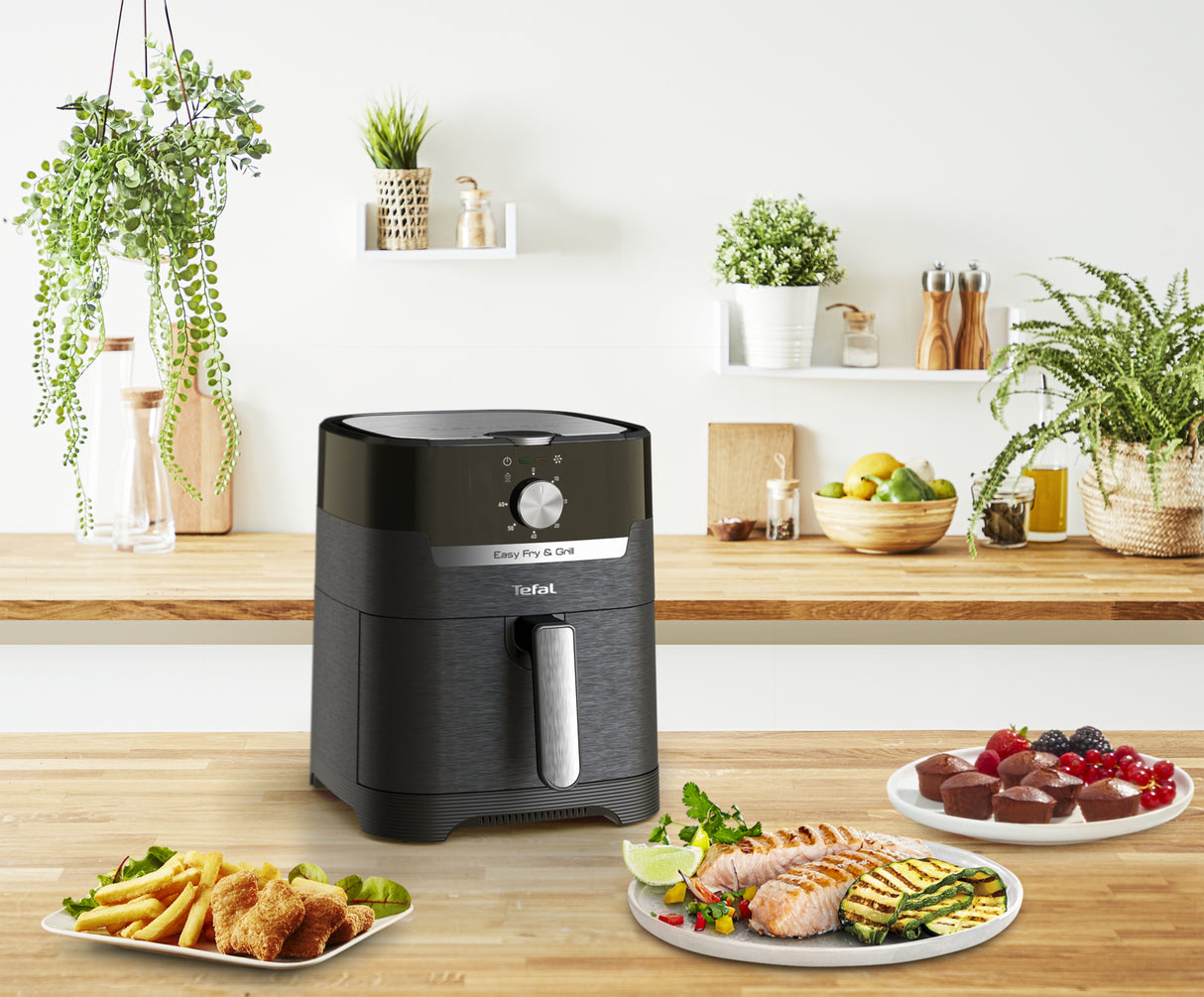 TEFAL Fryer Easy Fry and Grill EY501815 Power 1550 W Capacity 4.2 L Black