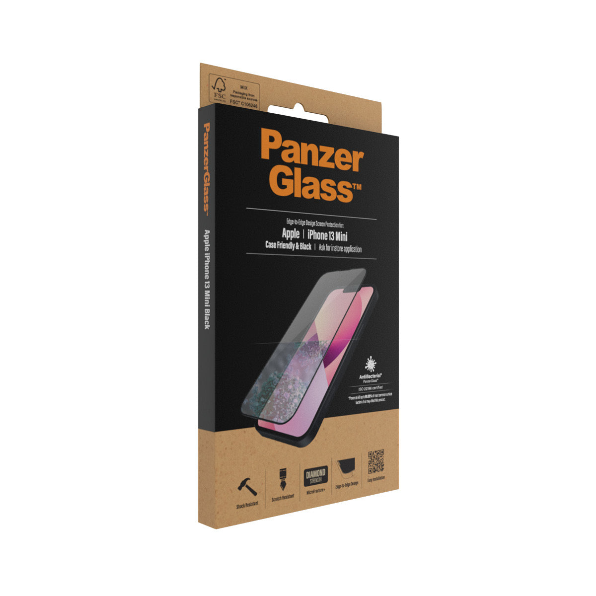 PanzerGlass iPhone 13 Mini (CF) AB, Black