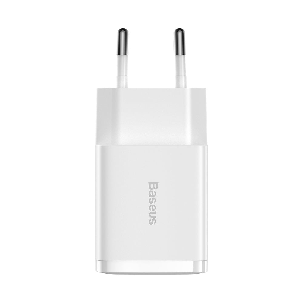 Baseus Kompakt oplader 2x USB 10.5W hvid (CCXJ010202)
