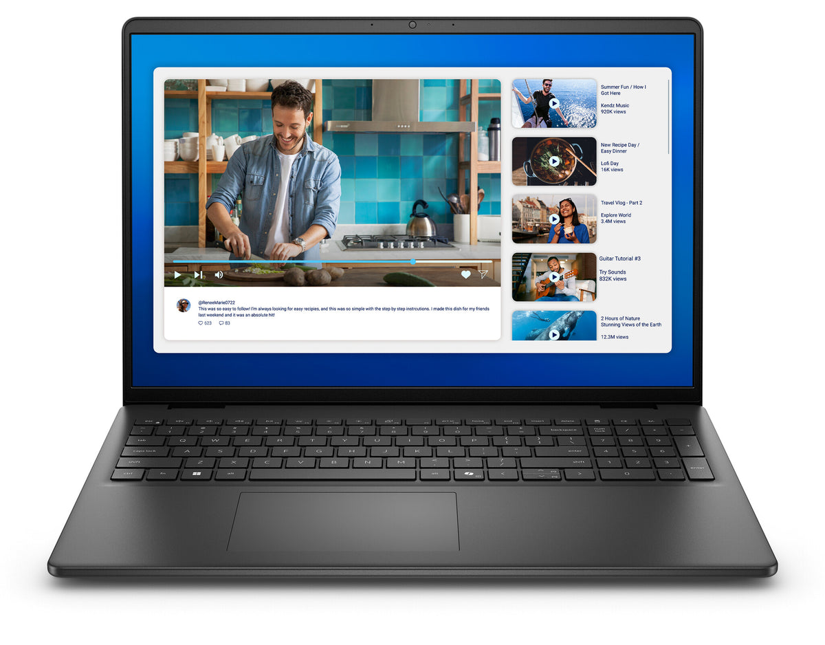 DELL DC16250 Intel Core 5 120U Laptop 40,6 cm (16") Full HD+ 16 GB DDR5-SDRAM 512 GB SSD Wi-Fi 6 (802.11ax) Windows 11 Pro Sort