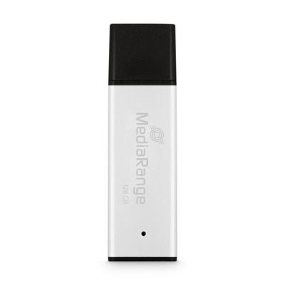 MediaRange MR1902 USB-nøgle 128 GB USB Type-A 3.2 Gen 1 (3.1 Gen 1) Sort, Sølv