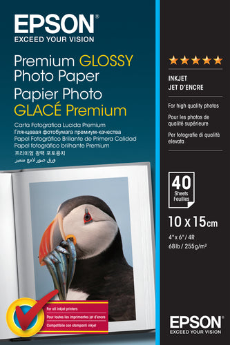 10x15cm Premium Glossy Photo Paper 255 g (40) - Gold