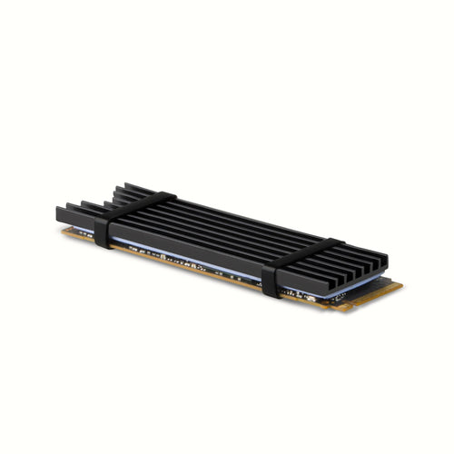 Axagon CLR-M2L3 Computerkølesystem M.2 NVMe SSD, Solid-state drev Køleplade/køler Sort 1 stk