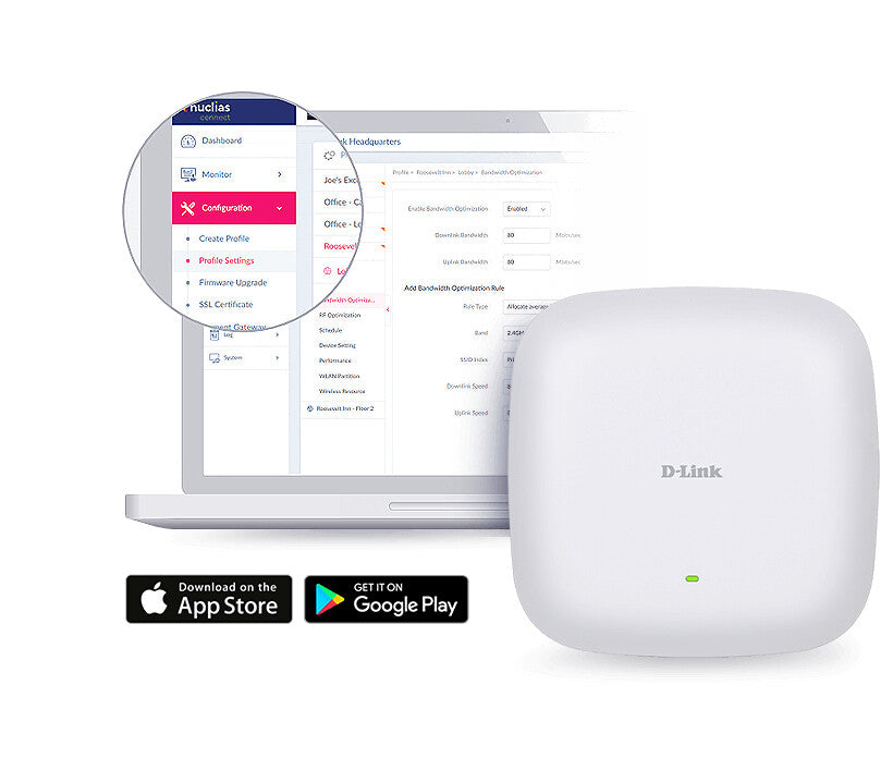 D-Link AX1800 1800 Mbit/s Hvid Strøm over Ethernet (PoE)