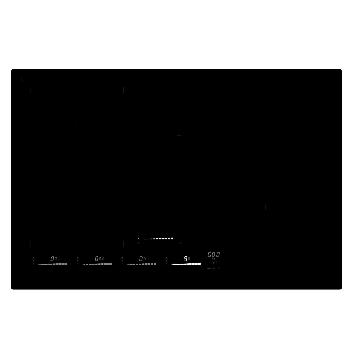Eico 80 FUSION IQWP Sort Indbygget 78 cm Zone induktionskogeplade 4 zone(s)