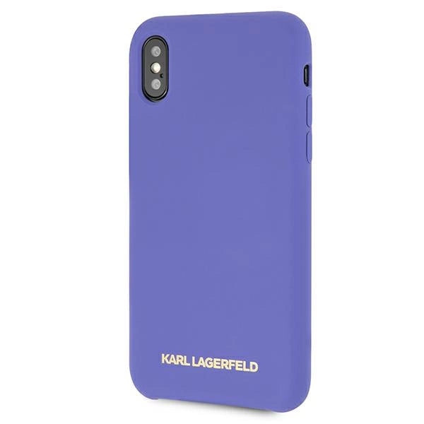 Karl Lagerfeld Silicone iPhone X/Xs Case - Purple