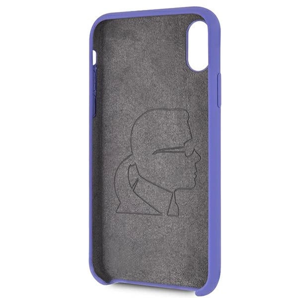 Karl Lagerfeld Silicone iPhone X/Xs Case - Purple