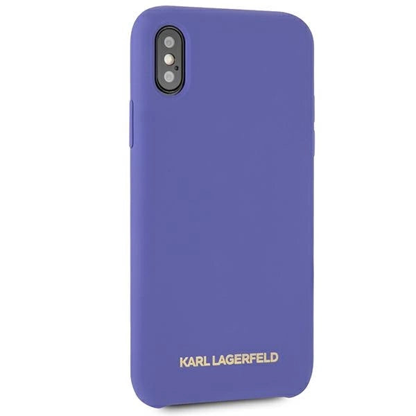 Karl Lagerfeld Silicone iPhone X/Xs Case - Purple