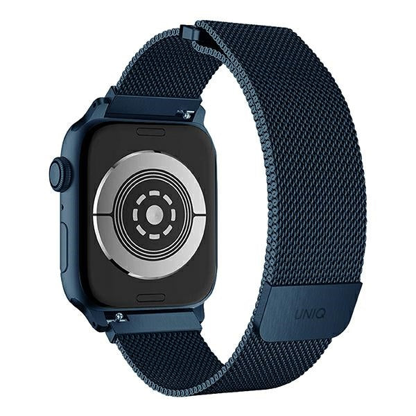 Uniq Dante rustfrit stål rem til Apple Watch 1/2/3/4/5/6/7/8/SE/SE2 38/40/41 mm - Blå