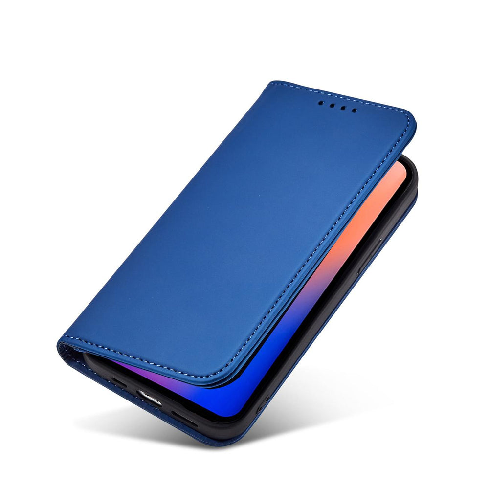 Magnetkortkasse til iPhone 12 Pro Max lommekort tegnebog Kortholder Blå