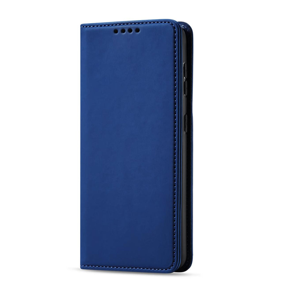 Magnetkort Hylde Hylde til Samsung Galaxy S22 + (S22 Plus) lommepung Kortholder Blå