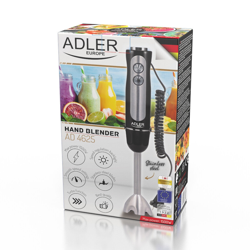 Adler AD 4625B blender Nedsænkning blender 1500 W Sort