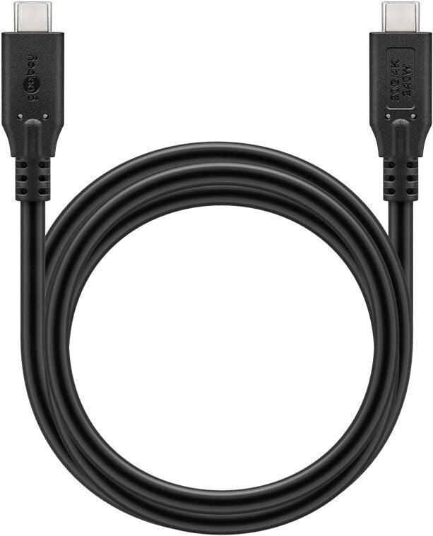 Goobay 74189 USB-kabel USB4 Gen 2x2 2 m USB C 20 Gbit/sek. 240 W Sort