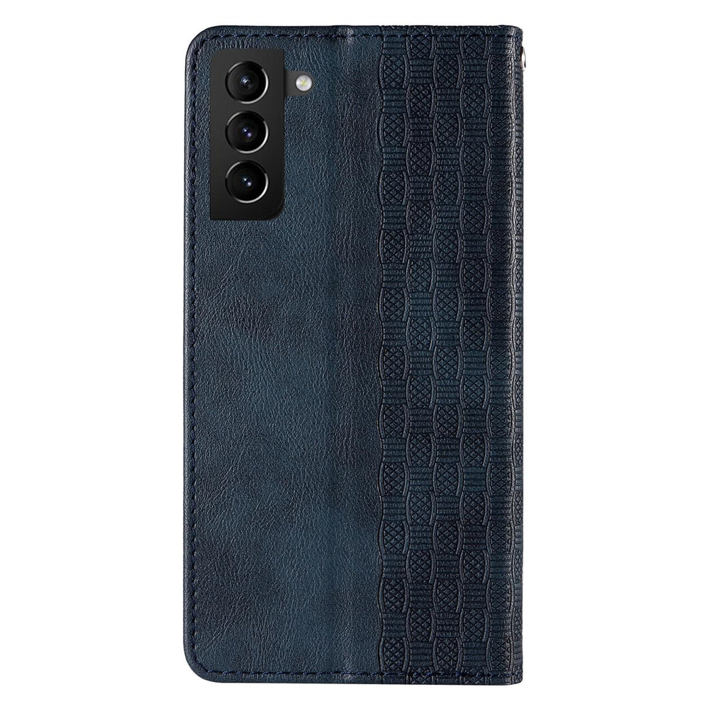 Magnet Strap Case Case for Samsung Galaxy S22 + (S22 Plus) Taske Wallet + Mini Lanyard Pendant Blå
