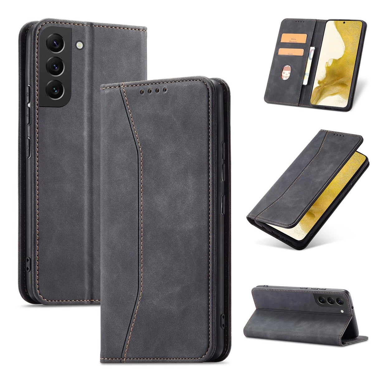 Magnet Fancy Case Case for Samsung Galaxy S22 + (S22 Plus) Push Wallet Card Holder Sort