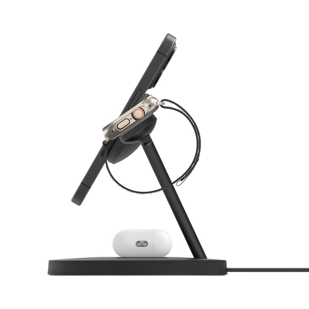 Belkin BoostCharge Pro Hovedtelefoner, Smartphone, SmartWatch Sort USB Trådløs opladning Hurtig opladning Indendørs