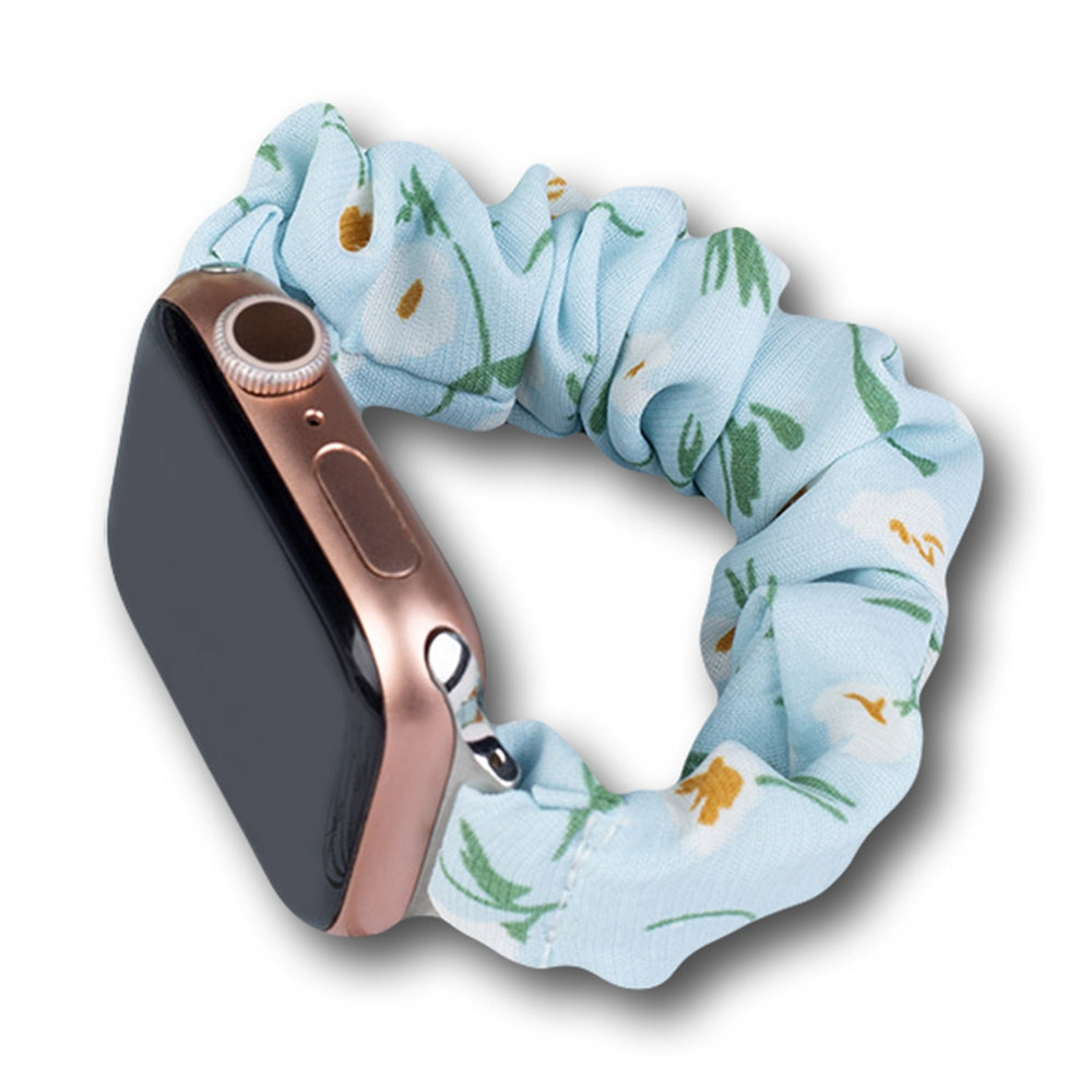 Stof Apple Watch Band 38/40/41mm Strap Armbånd Elastisk Band - Blå
