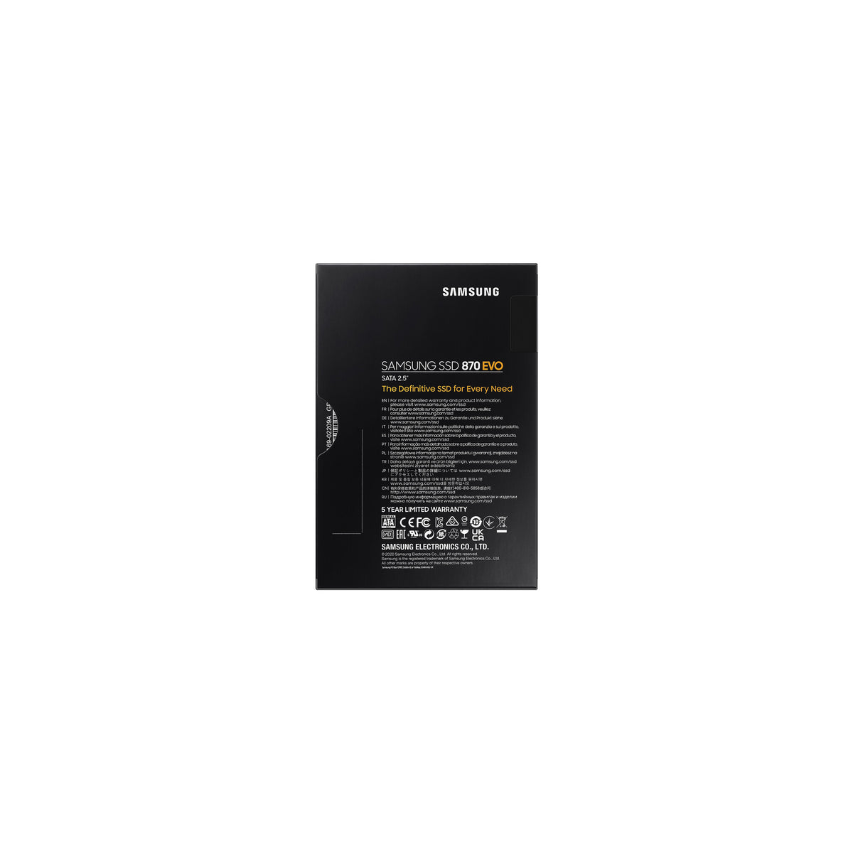 Samsung 870 EVO SSD MZ-77E2T0B 2TB 2.5 SATA-600