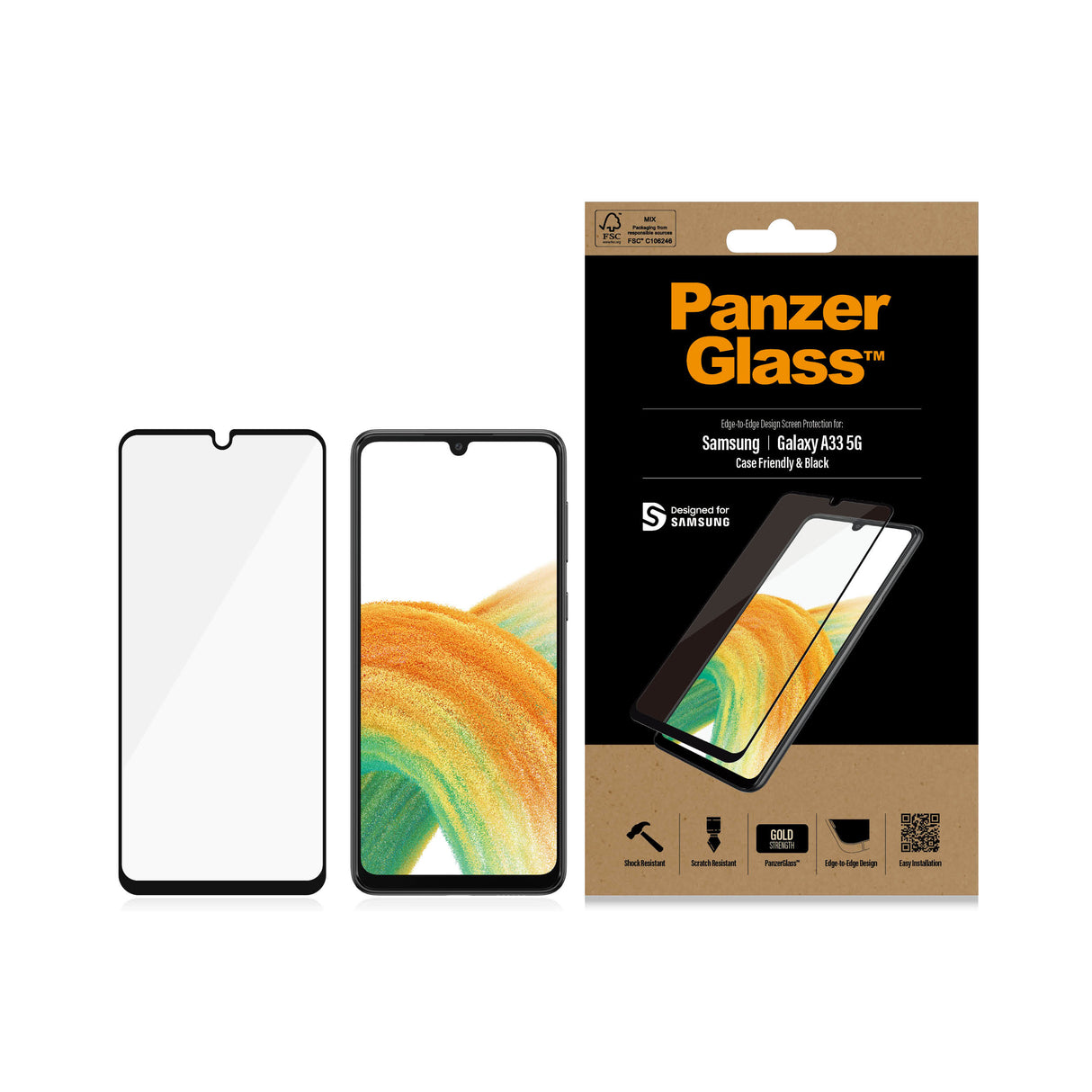 PanzerGlass Samsung Galaxy A33 5G (CF), Black