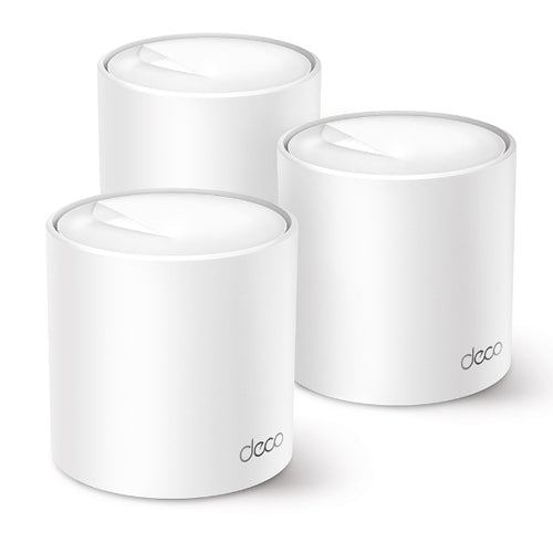 TP-Link Deco X50 (3-pack) Dual-band (2,4 GHz / 5 GHz) Wi-Fi 6 (802.11ax) Hvid Intern