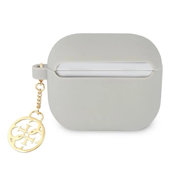 Guess GUA3LSC4EG AirPods 3 cover grey/grey Silicone Charm 4G Collection