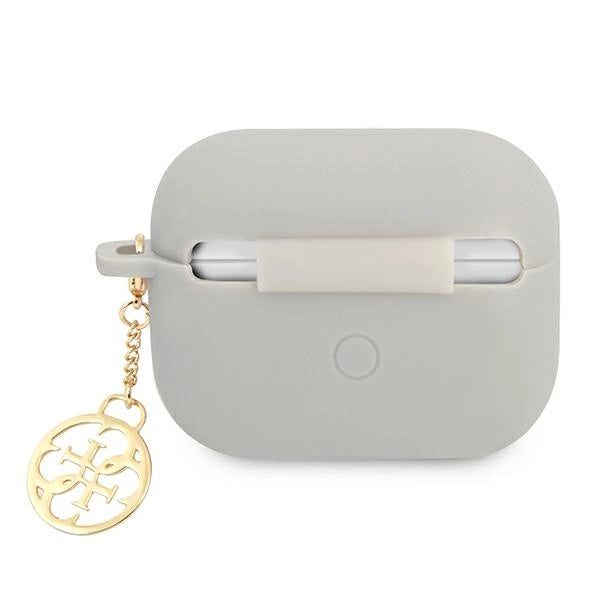 Guess GUAPLSC4EG AirPods Pro cover grey/grey Silicone Charm 4G Collection