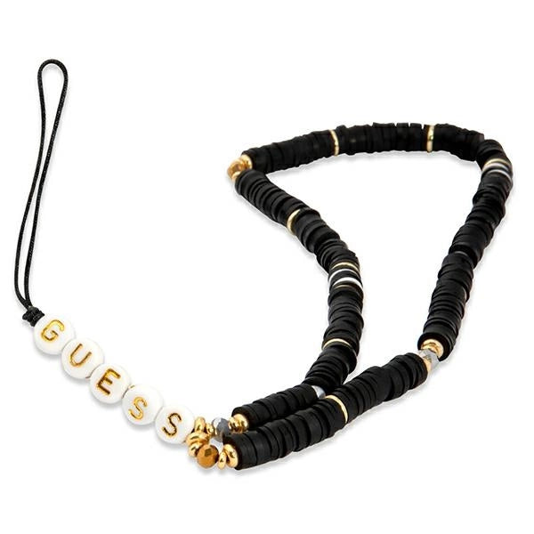 Guess pendant GUSTPEARK Telefonrem sort/sort Heishi perler