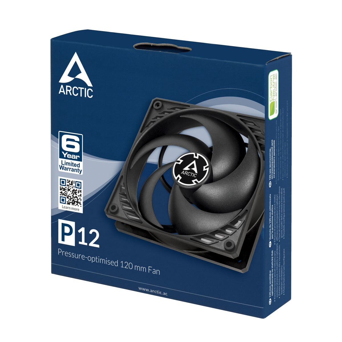 ARCTIC P12 Computerkabinet Ventilator 12 cm Sort