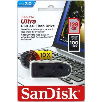 SanDisk Ultra 128GB USB 3.0 USB stick Sort