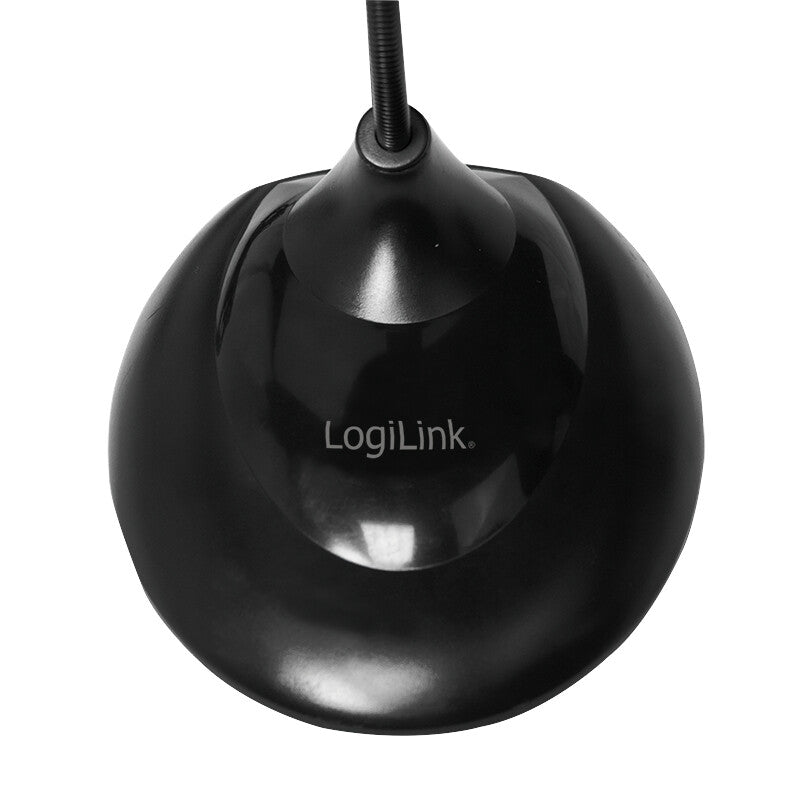 LogiLink Multimedia Microphone with Stand Foot and Flexible Neck Mikrofon Kablet -58dB Sort