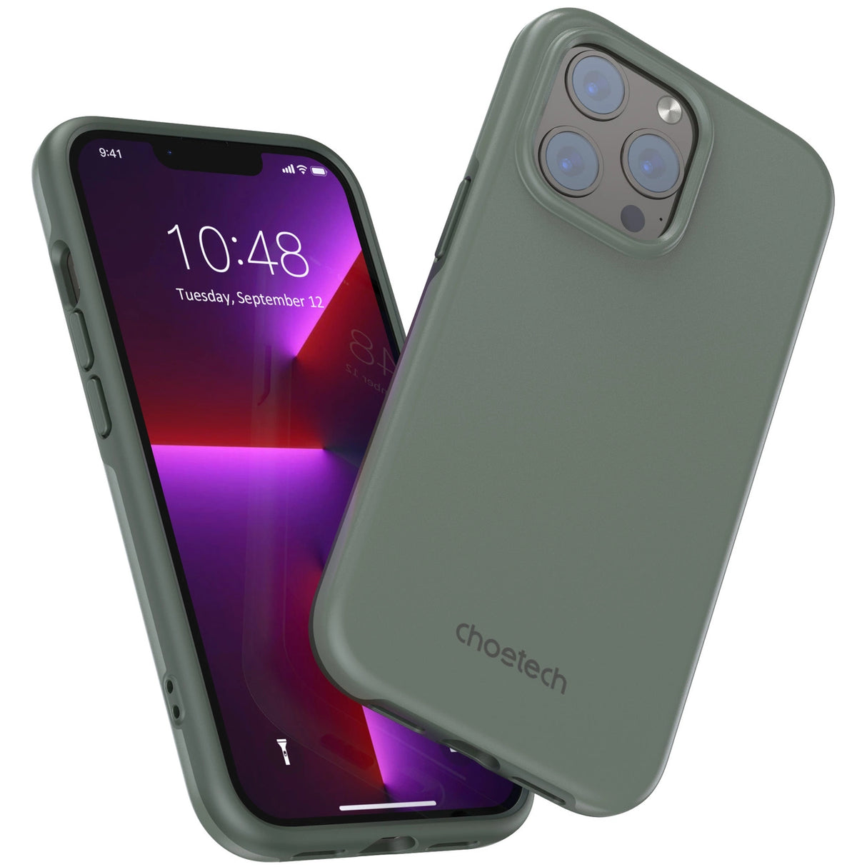 Choetech MFM Anti-drop Case Cover til iPhone 13 Pro Max grøn (PC0114-MFM-GN)