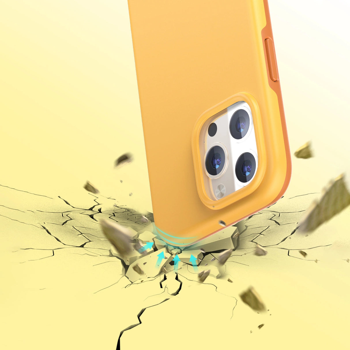 Choetech MFM Anti-drop Case Cover til iPhone 13 Pro Max orange (PC0114-MFM-YE)