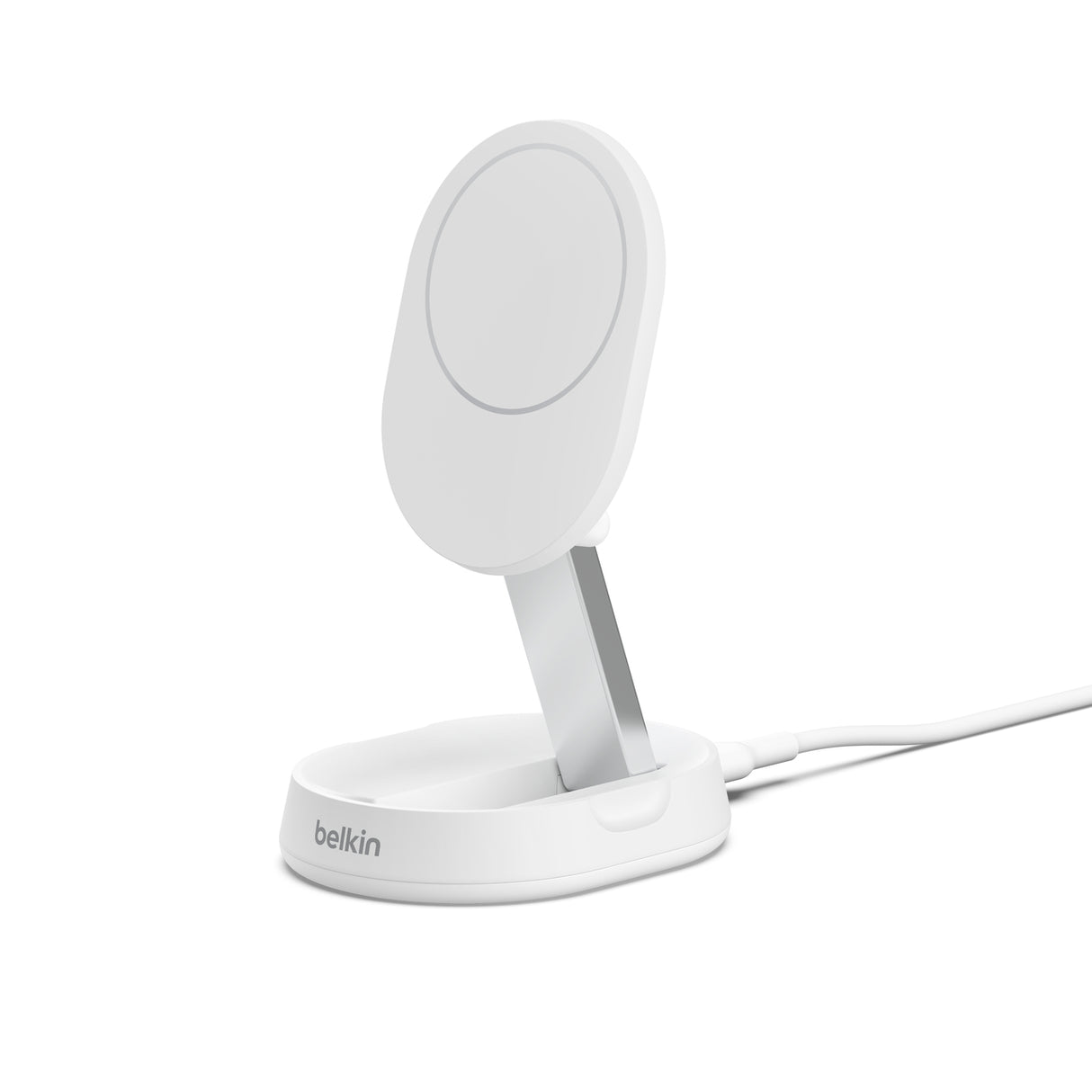 Belkin BoostCharge Pro foldbar trådløs opladningsstander (hvid)