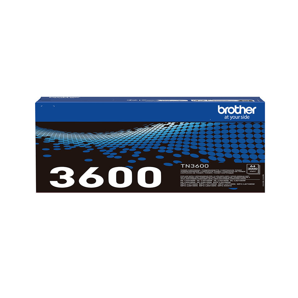 Brother TN3600 Sort 3000 sider Toner