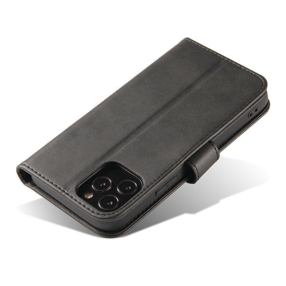 Magnet Case elegant cover med flap og standfunktion til Motorola Moto G 2022 sort