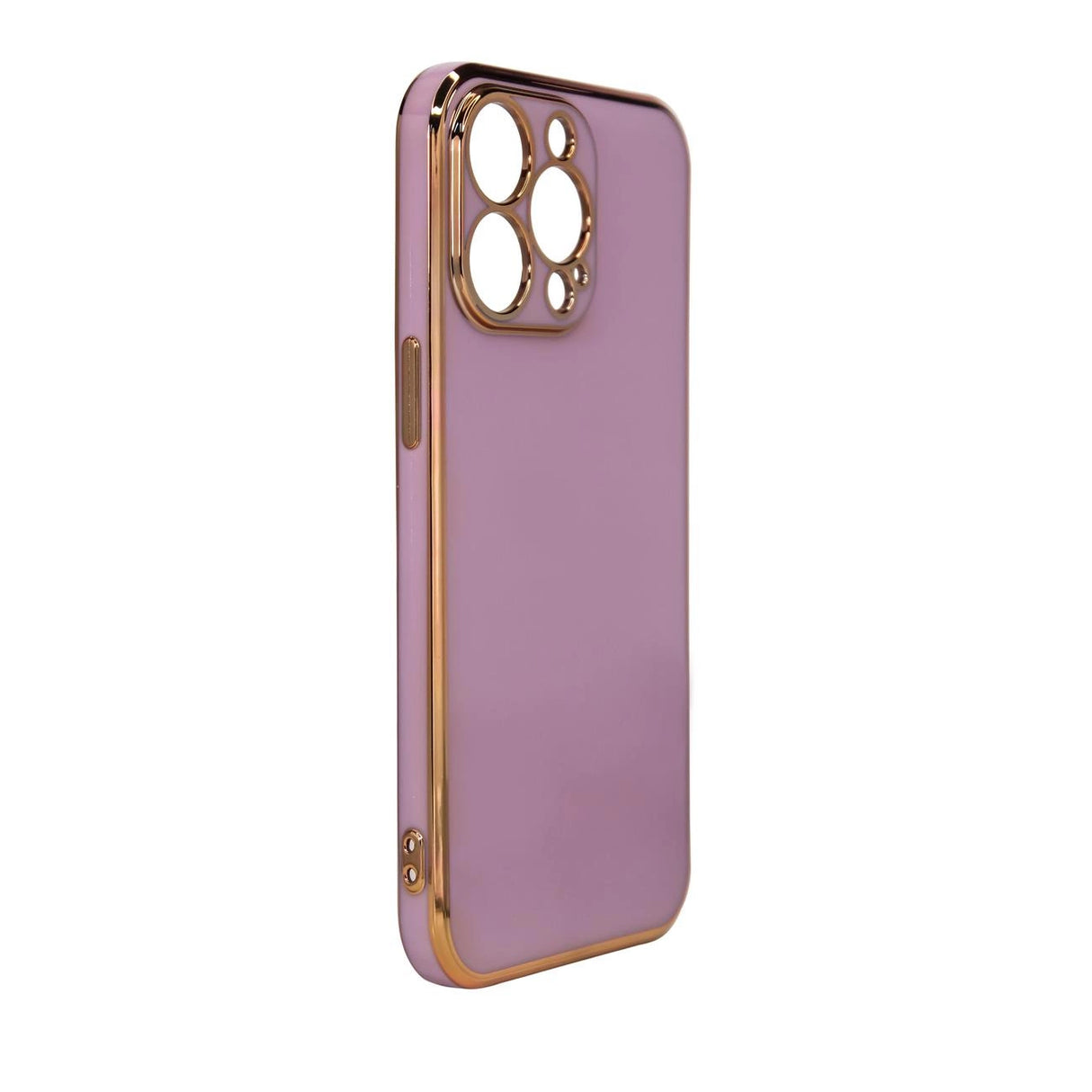 Lighting Color Case for Xiaomi Redmi Note 11 gel cover med guld ramme lilla