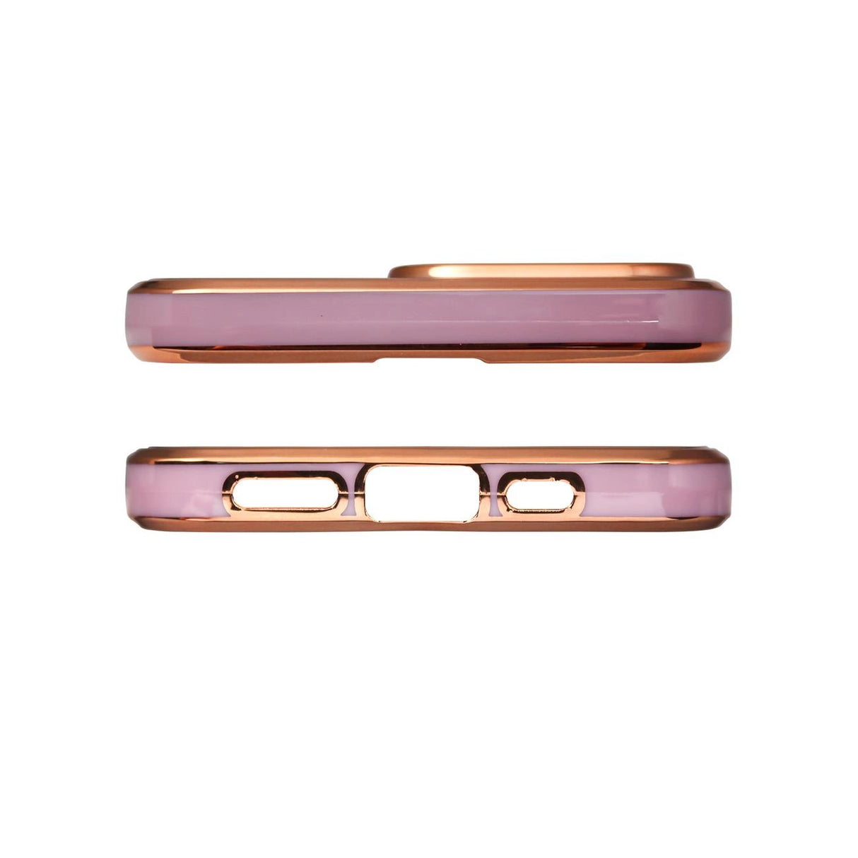 Lighting Color Case for Xiaomi Redmi Note 11 gel cover med guld ramme lilla