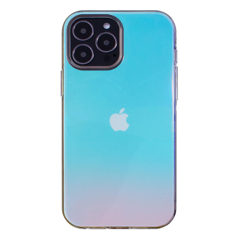 Aurora Case Case for iPhone 12 Neon Gel Blå Dæk