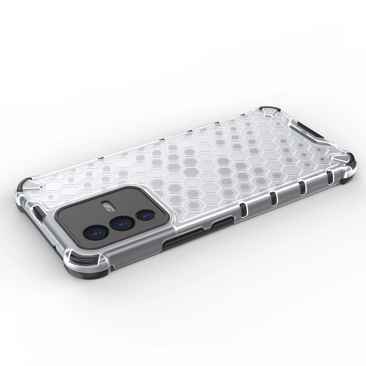 Honeycomb case pansret cover med en gel ramme til Vivo V23 5G gennemsigtig