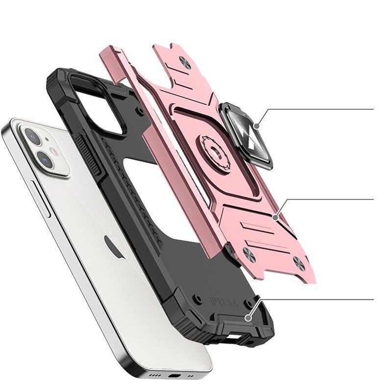 Wozinsky Ring Armor iPhone 14 Plus Armored Case Magnetisk Holder Ring Gold