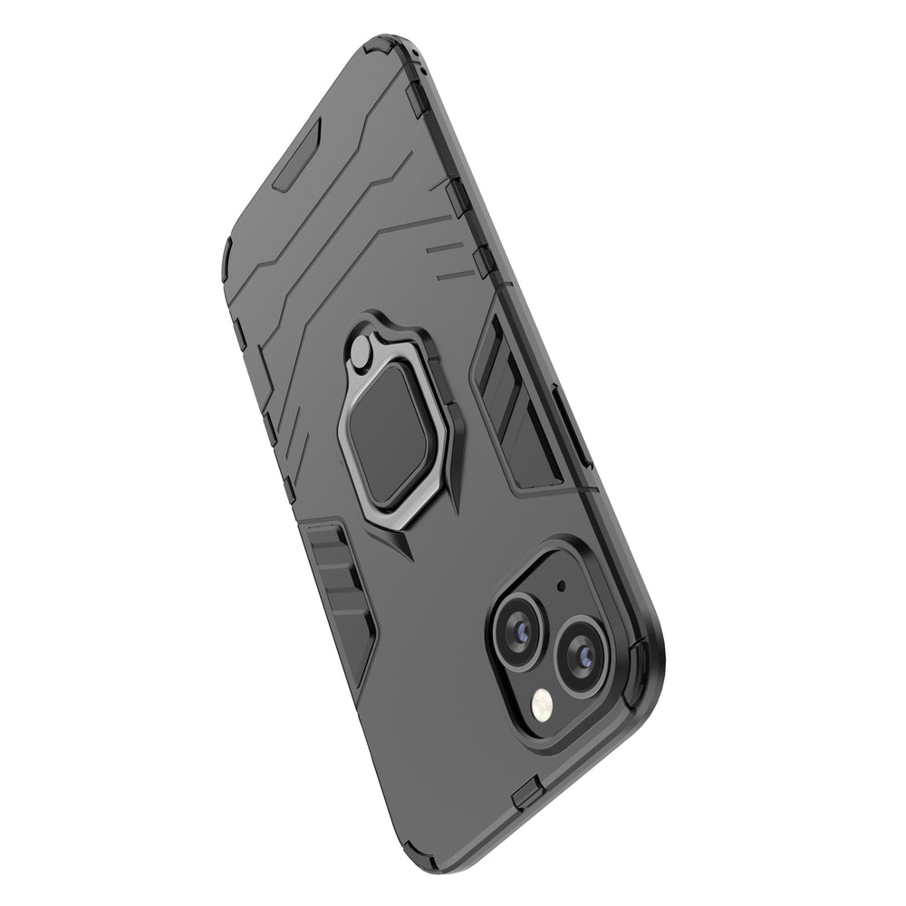 Ring Armor Case for iPhone 14 Pro pansret cover magnetisk holder ring sort
